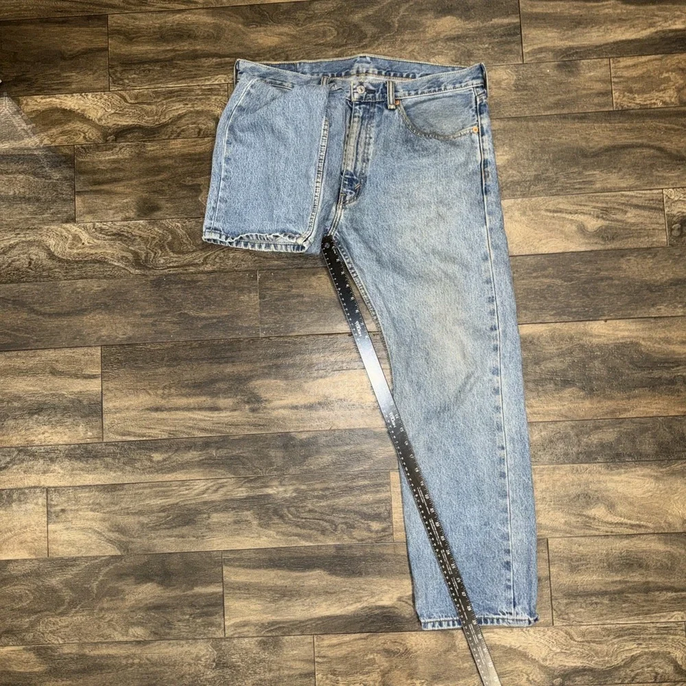 Levi's 505 Light Wash Relaxed Fit Straight Leg Denim Jeans Men's Size 36x30 Worn